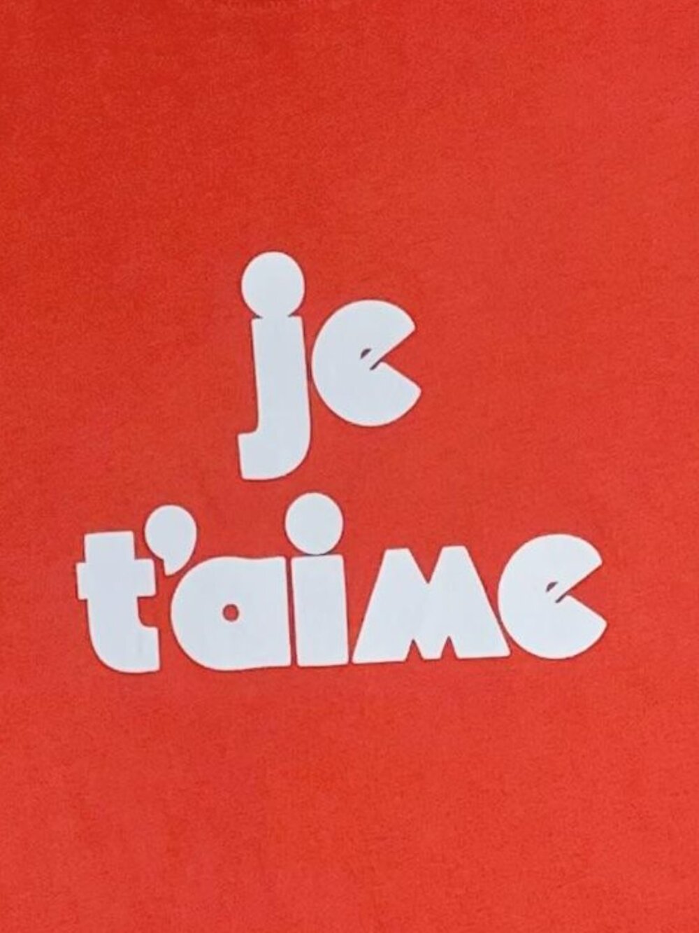 Like New Sezane Je T’aime Graphic Tee, Red/White, Size Medium - Picture 3 of 7